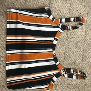 Striped crop top